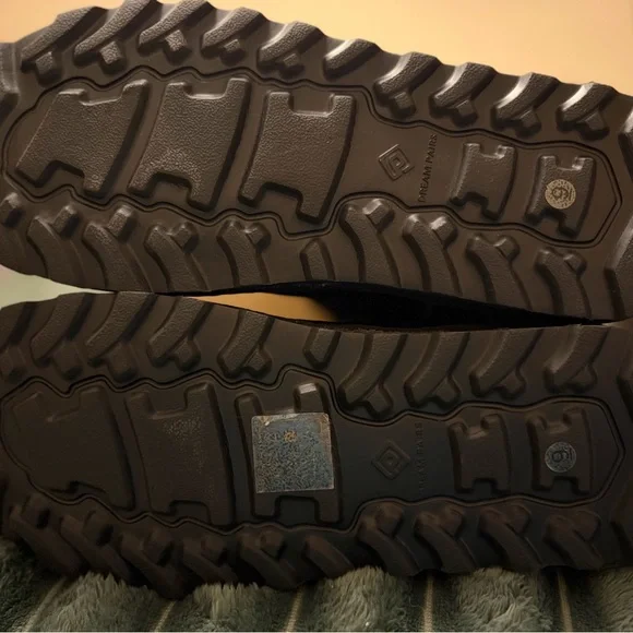 Cozy Black Winter Sweater Buckle Boots - Picture 4 of 5